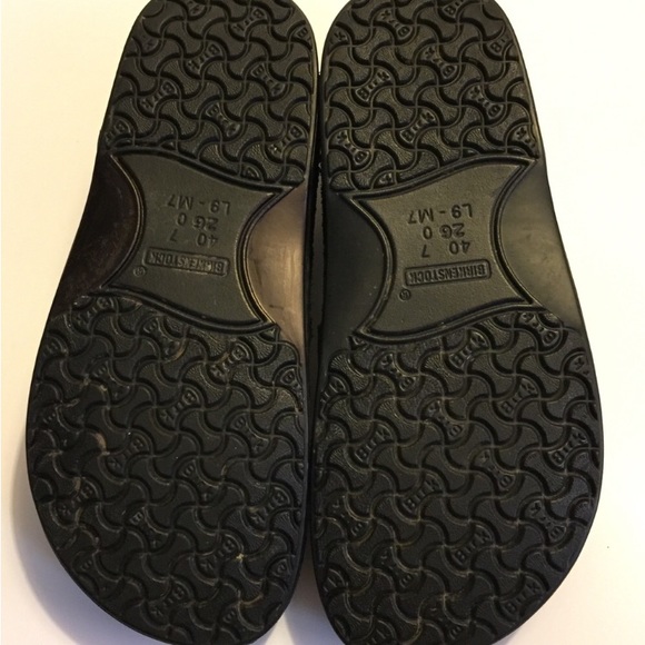 BIRKENSTOCK Black Suede COMFORT Loafers SHOES 40 - Picture 6 of 8